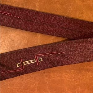 Vintage 1950s burgundy mcm design skinny tie